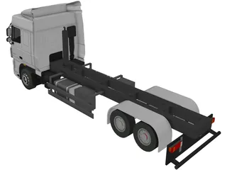 DAF XF 6x2 3D Model