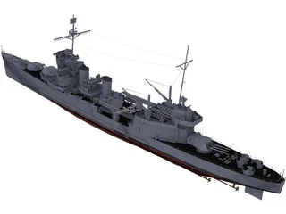 New Orleans class Heavy Cruiser 3D Model