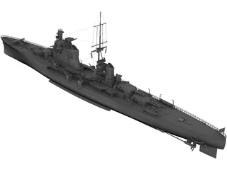 Gorizia class Heavy Cruiser 3D Model