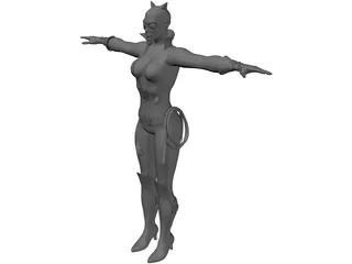 Cat Woman 3D Model