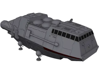 Colonial Shuttle Galactica 3D Model