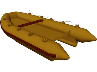 Zodiac Boat 3D Model