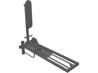 Cable Seated Low Row 3D Model