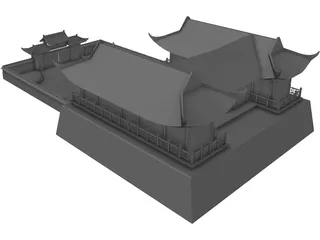 Asian Palace 3D Model