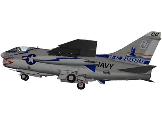 LTV A-7 Corsair II 3D Model