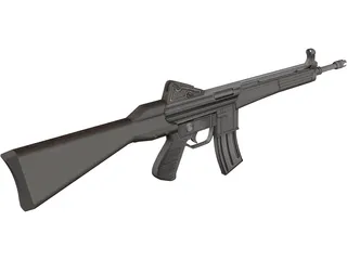 Stoner Rifle 3D Model