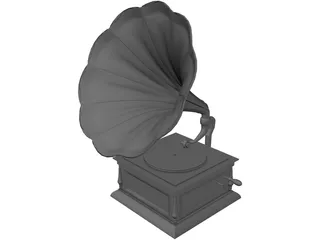 Gramophone 3D Model