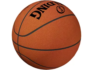 NBA Spalding Basketball Ball 3D Model