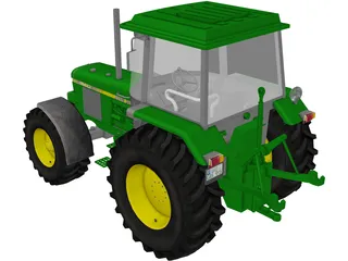 Tractor John Deere 1640 3D Model