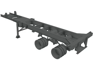 Trailer 18 Wheeler 3D Model