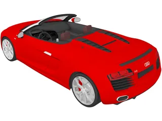 Audi R8 V10 Spyder (2012) 3D Model