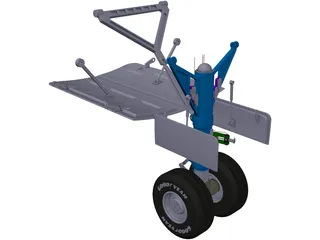 Nose Landing Gear 3D Model