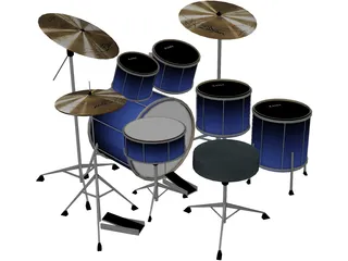 Kama Custom Drumkit 3D Model