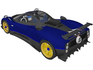 Pagani Zonda Tricolore 3D Model