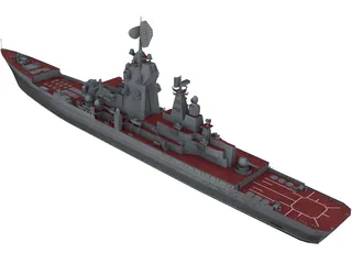 Kirov Russian Kreiser 3D Model