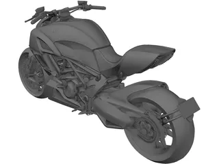 Ducati Diavel (2011) 3D Model