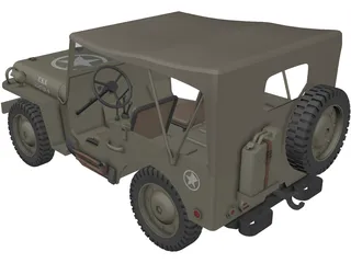 Jeep Willys 3D Model