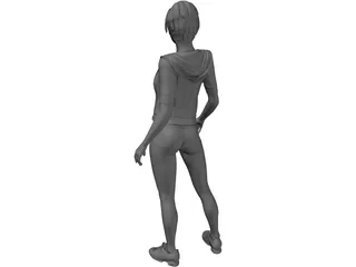 Girl Beauty 3D Model