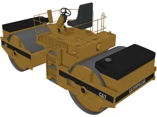 Caterpillar Compactor 3D Model