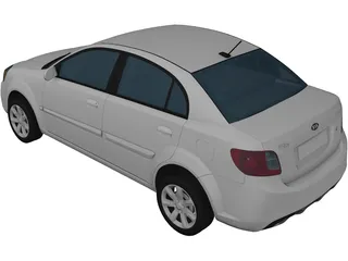 Kia Rio CVVT (2012) 3D Model