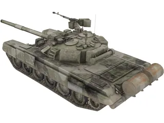 T90 Russian Tank 3D Model