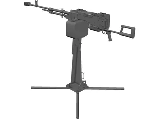 Kord Machine Gun 6P50-3 3D Model