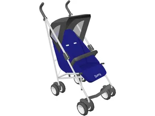 Quinny Stroller 3D Model