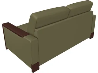 Classic Couch 3D Model