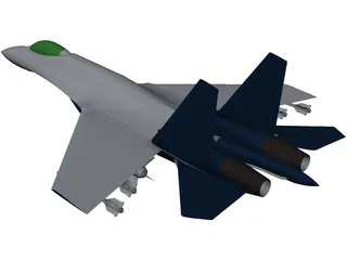 Sukhoi Su-27 Flanker 3D Model