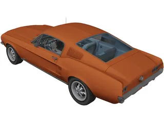 Ford Mustang Shelby GT500 3D Model