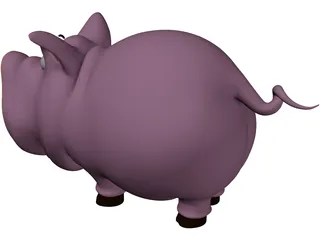 Pig Toy 3D Model