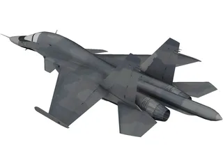 Sukhoi Su-34 Fullback 3D Model