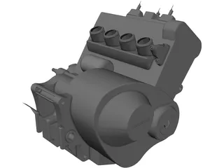 Honda CBR600RR 2003 Engine 3D Model
