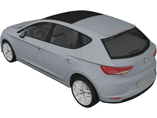 Seat Leon (2013) 3D Model