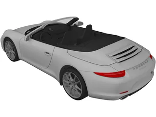 Porsche 911 991 Carrera Cabriolet (2012) 3D Model