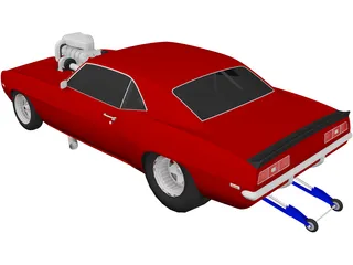 Chevrolet Camaro Pro Drag 3D Model