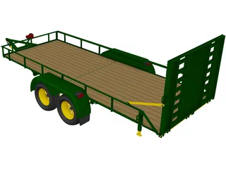 Utility Tailer 3D Model