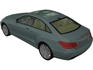 Mercedes-Benz E500 C207 Coupe 3D Model