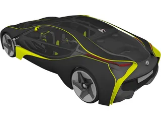 BMW Vision EfficientDynamics Black Edition 3D Model