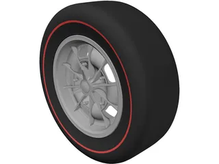 Dodge Charger Mark I Wheel 3D Model