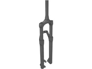 650B Suspension Fork 3D Model