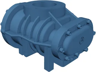 Screw Compressor 3D Model