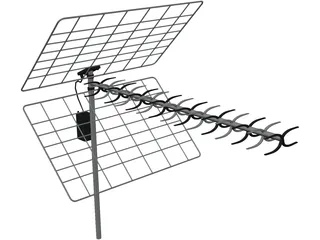 TV Antenna 3D Model