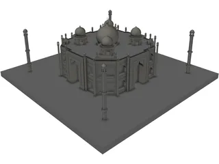 Taj Mahal 3D Model