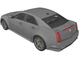 Cadillac CTS-V (2009) 3D Model