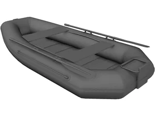 Inflatable Boat 3D Model