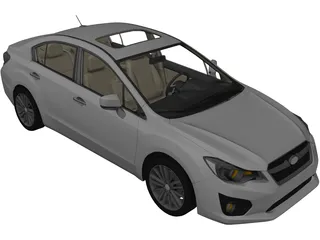 Subaru Impreza (2013) 3D Model