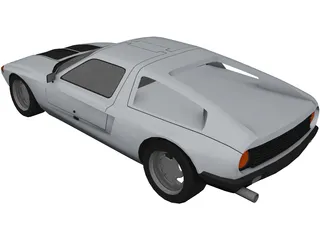 Mercedes-Benz C111-II Concept 3D Model