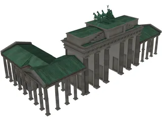 Brandenburg Gate Berlin 3D Model