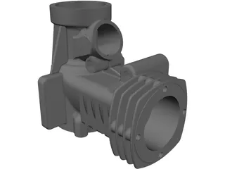RC Engine Housing 3D Model